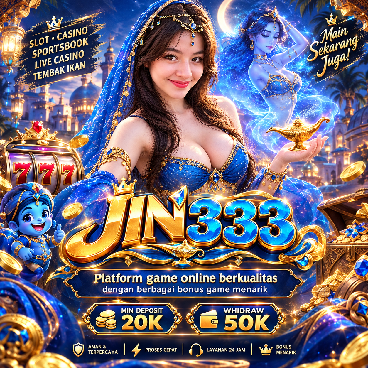 JIN333 x Irsaindiana Teman Bermain Untuk Mendapatkan Hadiah Jackpot Tak Terbatas